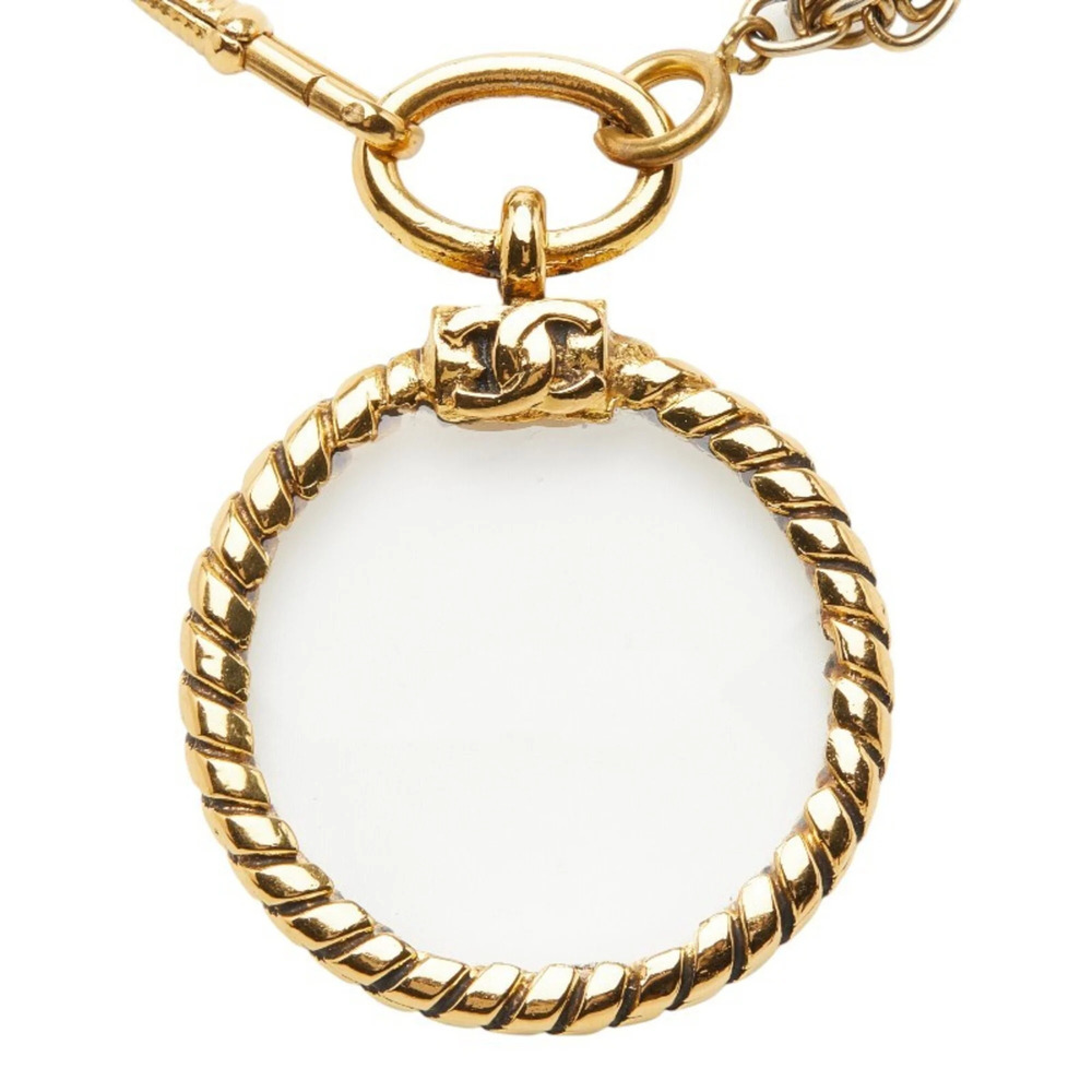 CHANEL Gold Logo Necklace - Picture 2 of 8